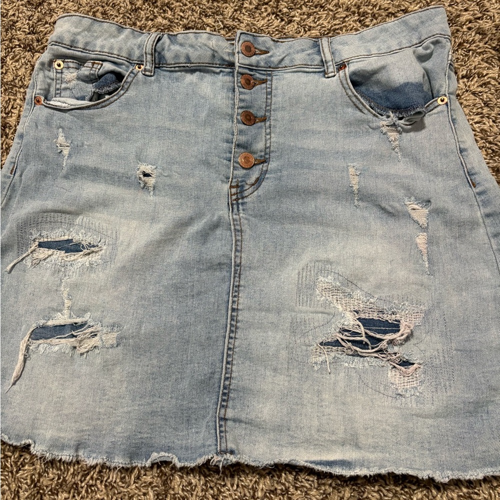 jean skirt